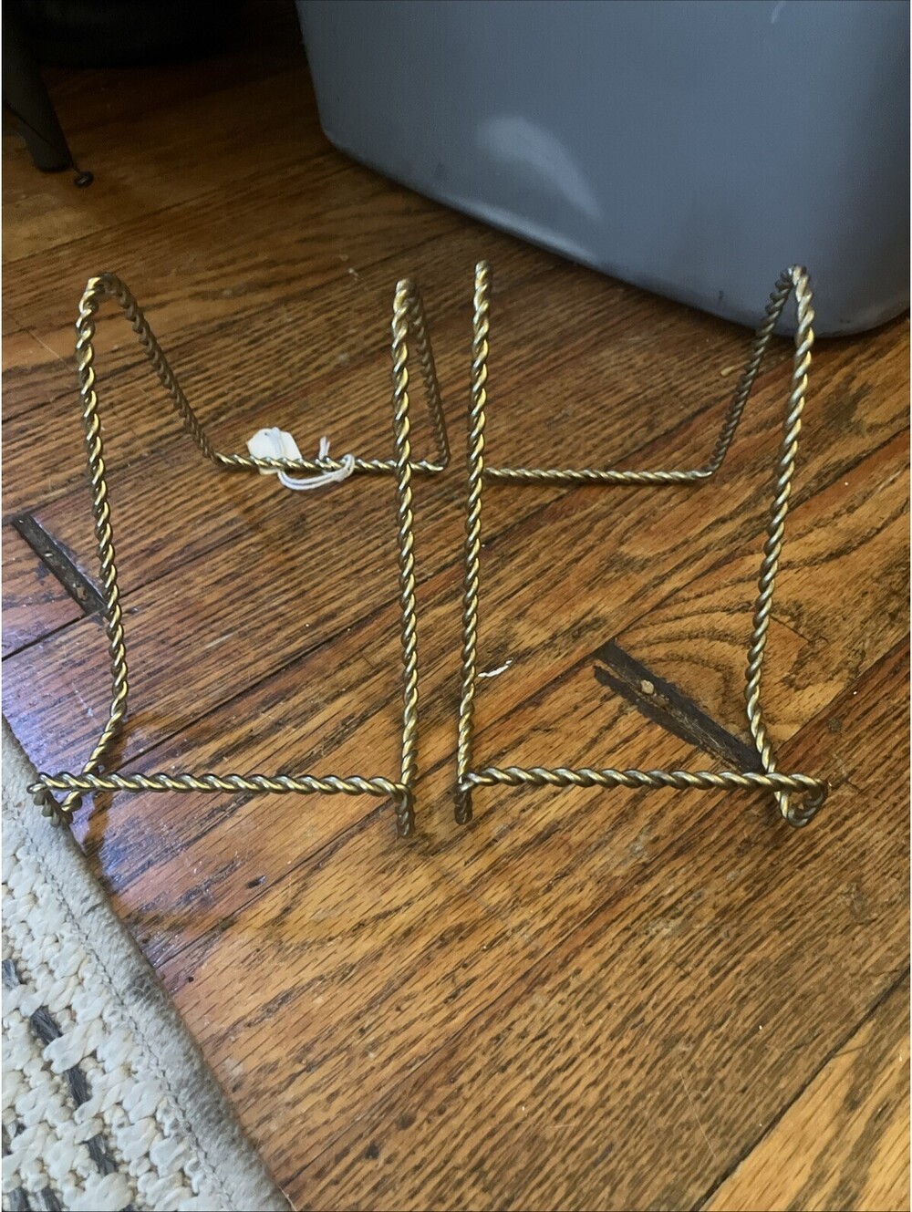 Twisted Brass Picture Display Easel Stands Lot Of 4,
